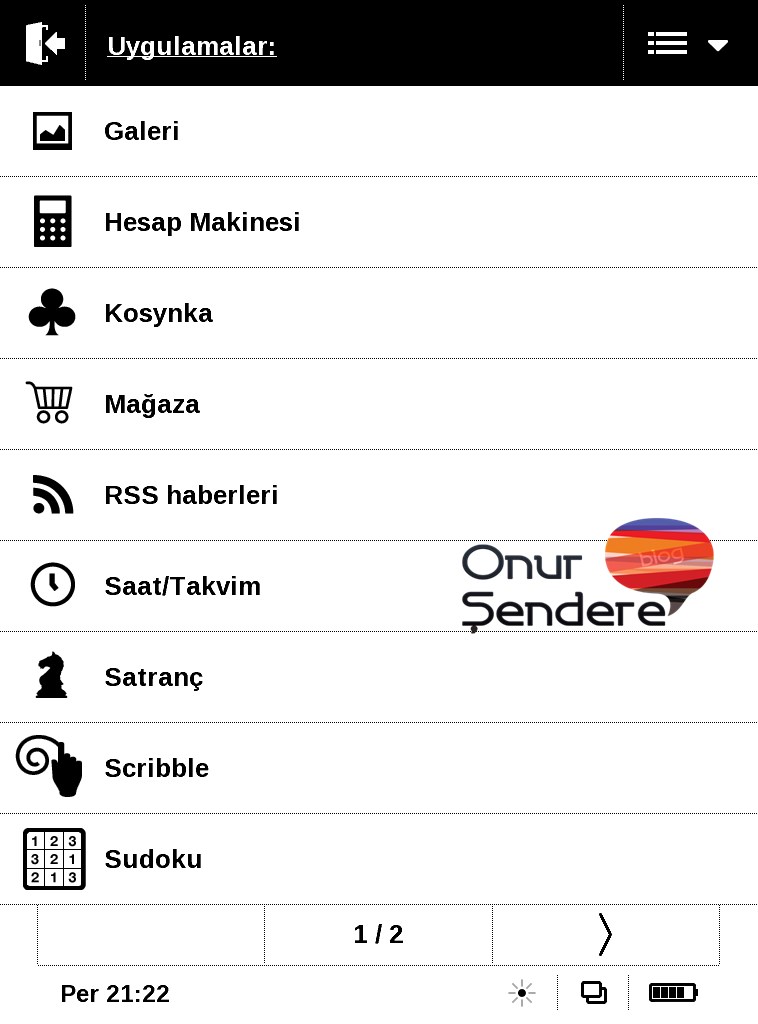 calibro touch lux uygulamalar onur sendere