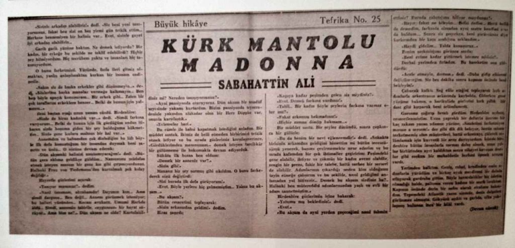 Alıntılarım: Kürk Mantolu Madonna – Sabahattin Ali