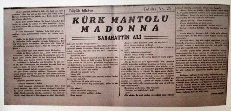 Alıntılarım: Kürk Mantolu Madonna – Sabahattin Ali