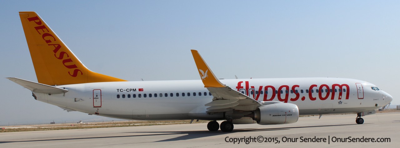 pegasus havayollari - tc-cpm - boeing 737-800 - onur sendere