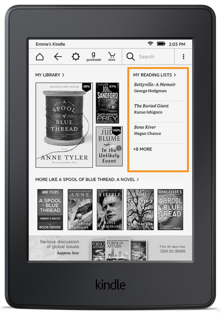 kindle okuma listesi