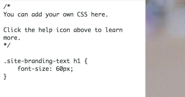 wordpress 4.7 css canlı onizleme