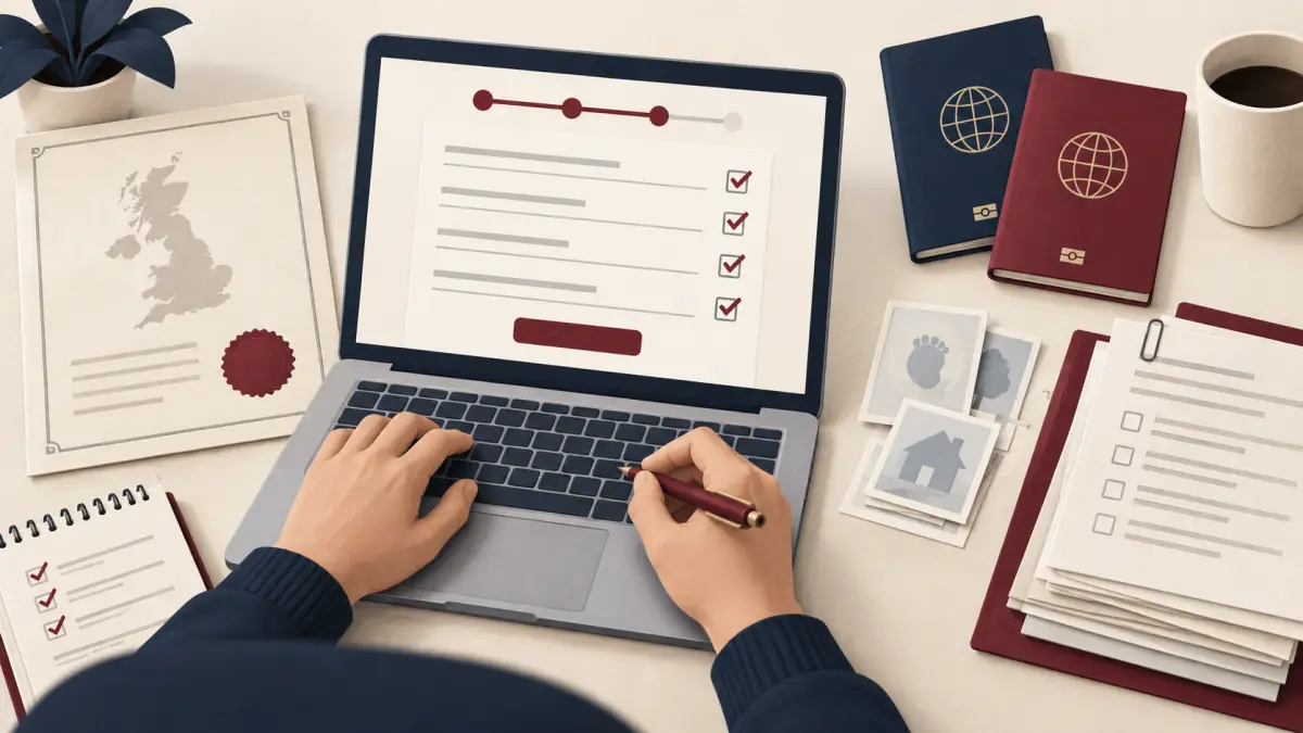 MN1 çevrim içi başvuru formu ile doğum belgesi ve pasaportların karşılaştırılması